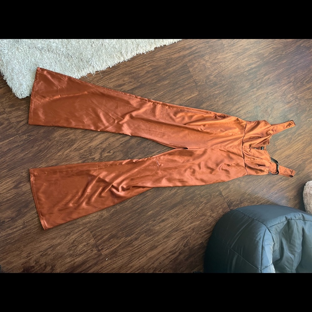 Burnt orange jumpsuit